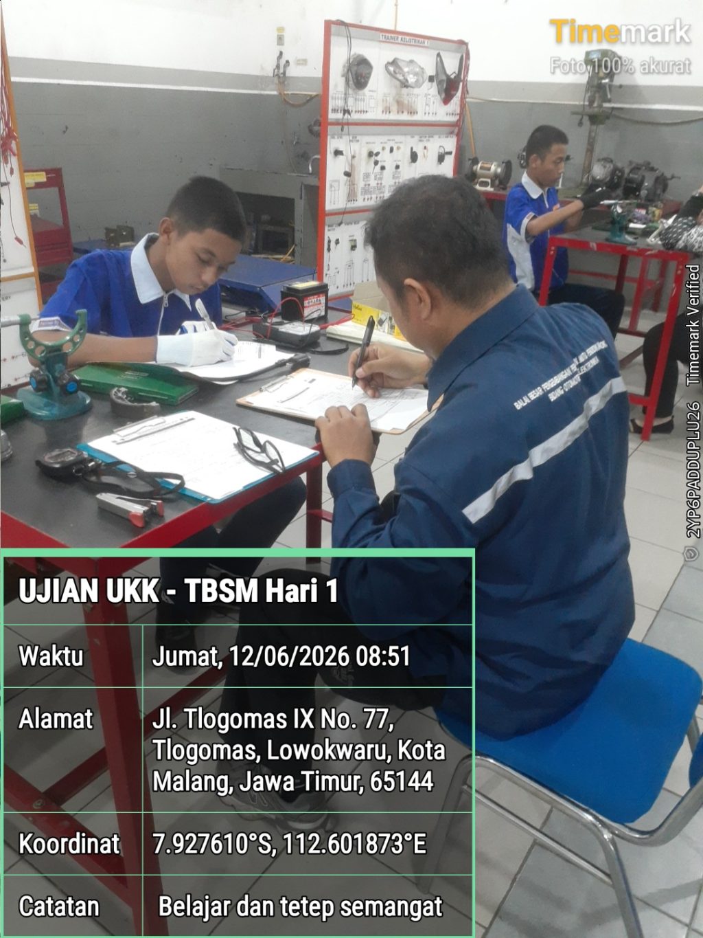 Uji Praktek Kenaikan Tingkat di SMK PGRI 3 Kota Malang: Mengukur Kompetensi Siswa Jurusan Otomotif