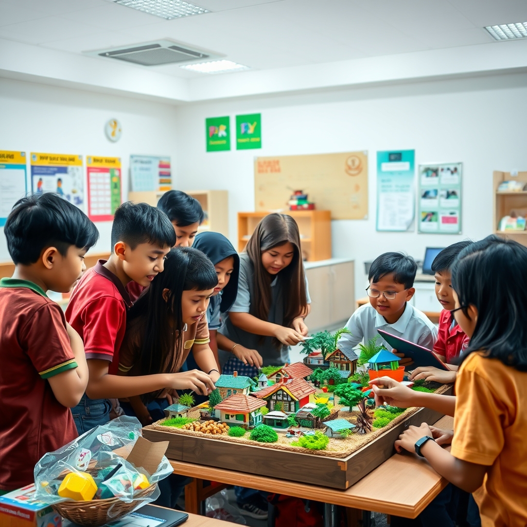 Membangun Karakter Profil Pelajar Pancasila Melalui Strategi Penguasaan Kelas dan Metode Project Based Learning dalam Kurikulum Mendalam